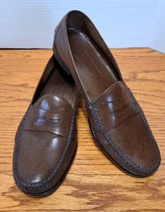 Cole Haan Resort Herren Größe 11,5D Elegant Schuhe Braun Leder Penny Halbschuhe C1 - Bild 1 von 10