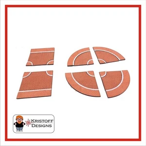 15mm WW2 corner & T Road & Pavement brick MDF Painted Terrain - Picture 1 of 4