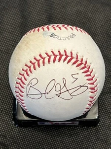 Automático de práctica de béisbol Brandon Guyer Tampa Bay Rays firmado por los Rawlings OMLB - Imagen 1 de 2