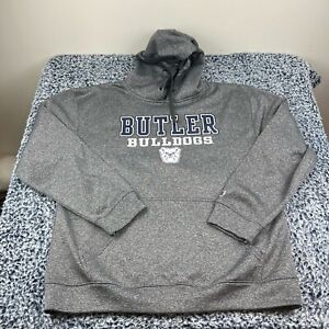 Champion Butler Bulldogs Hooded Sweatshirt Mens Large Gray Hoodie Pullover NCAA