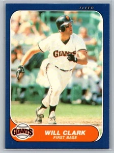 1986 Fleer Update Will Clark #U-25 - Picture 1 of 2