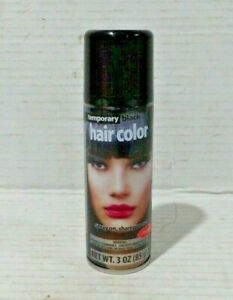 New! Goodmark Temporary Black Spray on Shampoo out Hair Color 3oz. Can