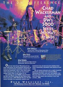 1994 Print Ad of DW Drum Workshop 5000 Hi-Hat Stand w Chad Wackerman