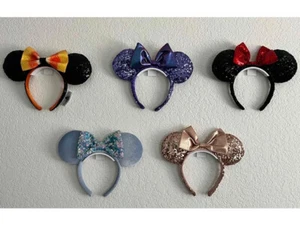 3 Pack Black Disney Mouse Ears Wall Hook Holder Mount Mickey Mouse - Picture 1 of 4