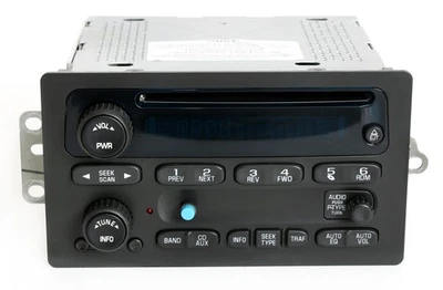 雪佛兰 GMC 卡车 2003-05 调幅调频收音机 CD 播放器 带蓝牙音乐 PN 10357894 UB0 — 第 1/4 张图片