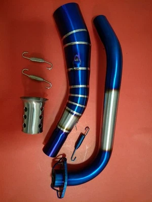 Tubo de escape 2" titanio acero inoxidable 304 para HONDA Grom MSX125- SF2014-2025 Foto 1 de 4