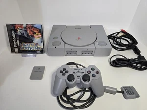 Consola Oficial Sony PlayStation 1 PS1 Completa con Mando, Memoria + Juego - Imagen 1 de 9
