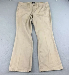 American Eagle Pants Womens 18 Beige Stretch Flat Front Kick Boot NWT - Picture 1 of 10