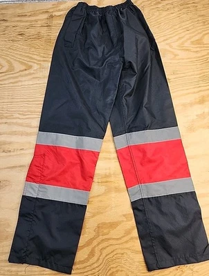 Swissport Windproof Waterproof Reflective Stripe Black Trouser Mens Small - Image 1 of 4