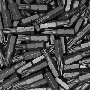 100 Bits TX27 Schrauberbits Innensechsrund Torx Stahl S2 Bit 25mm 1/4" Aufnahme - Bild 1 von 1