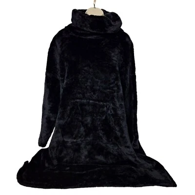 Peluche peludo sedoso para mujer Stan Herman Missy talla única negro liso Foto 1 de 4