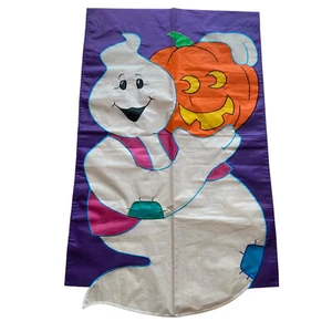 Vintage Hof Flagge Banner Halloween Geist Jack O Laterne 28x46" Boo Spooky - Bild 1 von 1