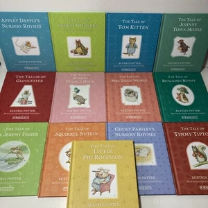 Lot of 13 Peter Rabbit Books by Beatrix Potter Colorful Hardcovers - 7.5"x6.5" - Picture 1 of 12