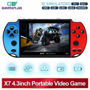 GAMINJA X7 : La Console Portable Ultime – 10 000 Jeux, Écran IPS 4,3'' pour un P - Photo 1/3