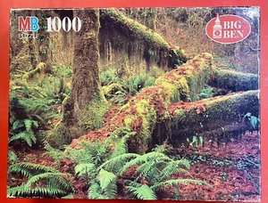New Vintage 1994 1000 Piece Jigsaw Puzzle High River Rainforest, WA, MB Big Ben - Picture 1 of 3