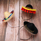 3Pcs Cinco De Mayo Sombrero Headband Set Mexican Party Accessories