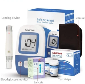 Kit de monitor de glucosa en sangre - No requiere codificación, pruebas de azúcar rápidas y precisas - Imagen 1 de 17