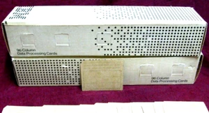 10 BROWN Vintage NOS IBM 96 Col SHORT Data Processing punch Cards 3700 SYSTEM/3 - Picture 1 of 11