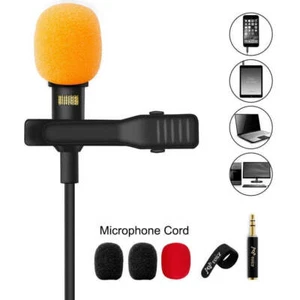 PoP voice Upgraded Lavalier Lapel Microphone, Omnidirectional Condenser Mic for - Picture 1 of 2