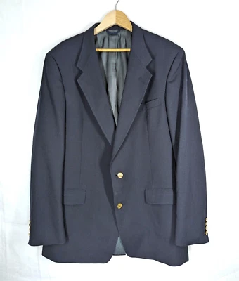 Austin Reed Sport Coat Blazer Mens Sz 44L Navy Wool Nordstrom Preppy Classic USA - Image 1 of 4