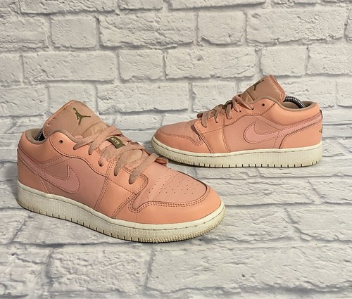 Sneakers Nike Air Jordan 1 basse GS corallo sbiancato 554723 615 ragazze 6 5 anni donna 8