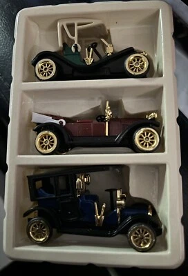 老式 3 件套“高速”微型古董收藏品汽车 #85/86/87 全新 — 第 1/4 张图片