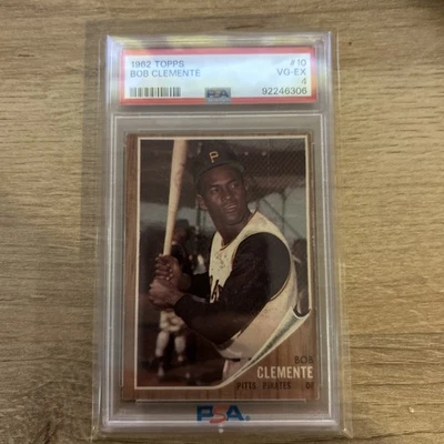 Roberto Clemente Topps 1962 PSA 4 Foto 1 de 2