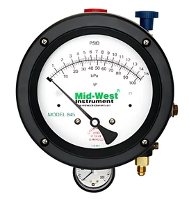 Mid-West Instrument 845-2 Backflow Tester | 2-Valve Gauge Case Hoses Adapters - Picture 1 of 7