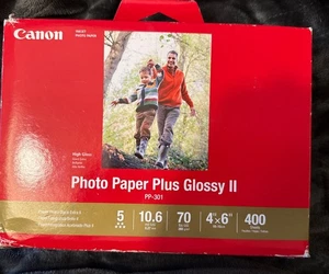 Papier fotograficzny CanonInk Plus błyszczący II 4" x 6" 400 arkuszy (1432C007) - Zdjęcie 1 z 6