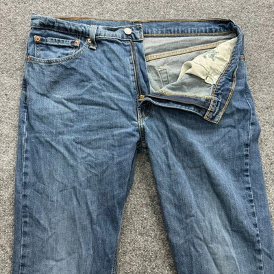 Levi's 511 джинсы мужской размер 36 x 32 синий Slim Fit джинсовой ткани повседневные брюки - Изображение 1 из 4