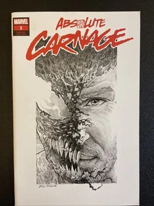 Cómic Absolute Carnage #1 cubierta artística original Muller Marvel 2019 Tom Hardy Venom - Imagen 1 de 7