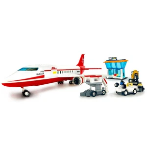 White & Red Passenger Jet with Airport Accessories | General Jim’s Toys & Bric - Picture 1 of 11