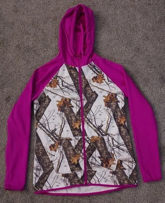 Sudadera con capucha Energy Zone para mujer blanca/rosa camuflada roble musgo talla mediana Foto 1 de 4