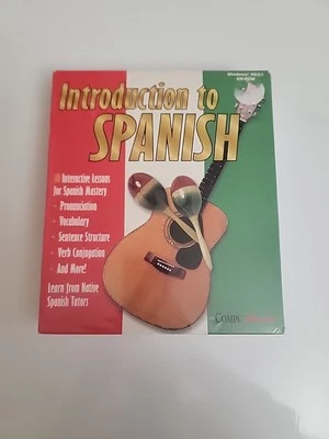 CompuWorks Introduction To Spanish 1997 IBM GT Interactive Windows 95/3.1 SEALED - Image 1 of 4