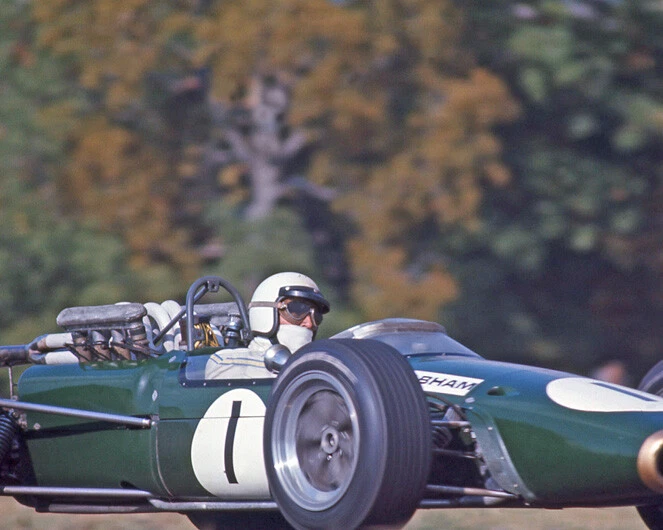 1967 Driver JACK BRABHAM Glossy 8x10 Photo Formula 1 US Grand Prix Poster Print - Image 1 of 1