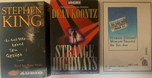 Audiobook Suspense Thriller Stephen King Orson Welles Dean Koontz, 3 Cassettes - Picture 1 of 4