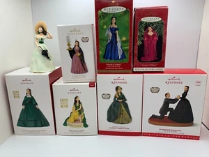 LOT OF 8 HALLMARK GONE WITH THE WIND ORNAMENTS! SCARLETT O'HARA - Picture 1 of 6