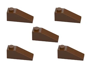 5 nuevos ladrillos LEGO verde 3x1 pendiente 4286 33 grados ángulo inclinado planta árbol roca - Imagen 1 de 6