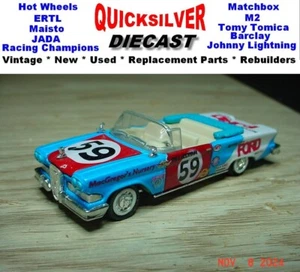 Racing Champions 58 Edsel Convertible Blue 1/64 od1-p18 - Picture 1 of 6