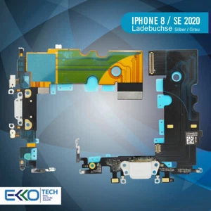 ✅ Para iPhone 8 / SE 2020 Lightning Original Conector de Carga Micrófono Blanco Plata ✅ - Imagen 1 de 2