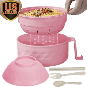 30Oz Microwave Ramen Bowl Set, Ramen Bowl with Chopsticks and Spoon, College ... - Picture 1 of 6