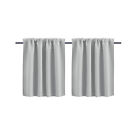 Kitchen Curtains Window Short Curtain Slot Top Living Room Bedroom Small Panels