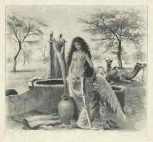 KNIENDER ENGEL am BRUNNEN  - Paul-Émile BÉCAT - Probedruck 1949 - Picture 1 of 1