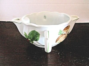 Double Gravy Separating Spouts Vintage Lourioux from France Porcelain - Picture 1 of 5