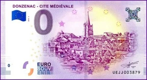 DONZENAC - CITE MEDIEVALE / BILLET 0 € / NULL EURO-SCHEIN / UEJJ 2018-3 - Picture 1 of 1