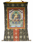 Thangka Tibétain Bouddha Shakyamuni Tenture Tangka Bouddhique 102X81cm 26560