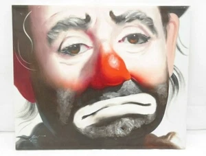 Clown Painting Rusty Rust EMMETT KELLY Oil Canvas 1982 1/250 24" x 20" #2 - Picture 1 of 12