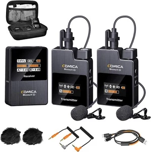 Comica Micrófono Inalámbrico Doble Lavalier, BoomX-D2 2.4G Micrófono Inalámbrico Compacto - Imagen 1 de 8