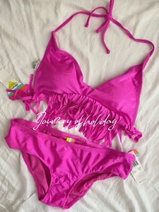 Women Swimming Suits two Piece Bikini Set for Women Pink Size L - Picture 1 of 5