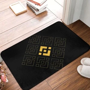 Binance Coin Crypto Miners Bath Mat BNB Art Doormat Flannel Carpet Outdoor Rug - Bild 1 von 13